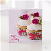 Happy Birthday Cupcake Greetings Card