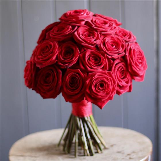 Pure Red Rose Posy